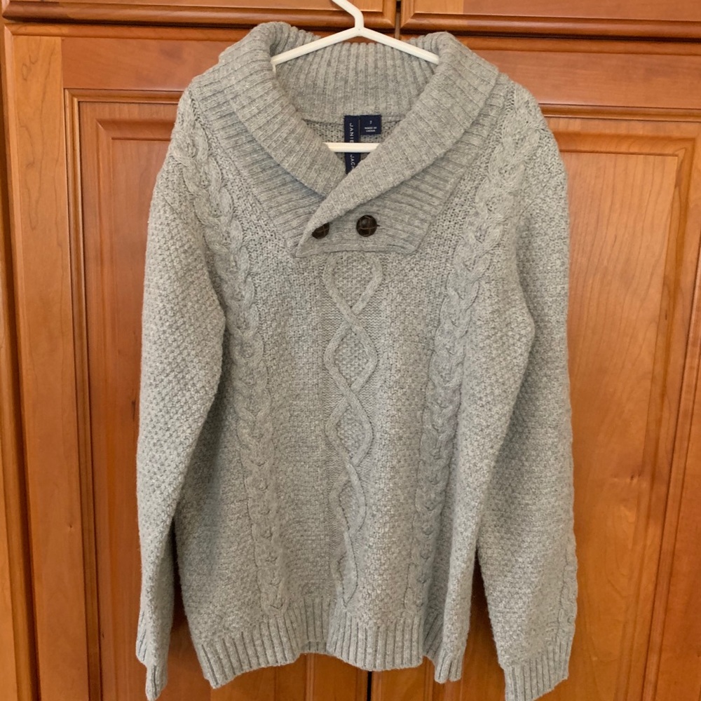Boys Janie and Jack gray sweater